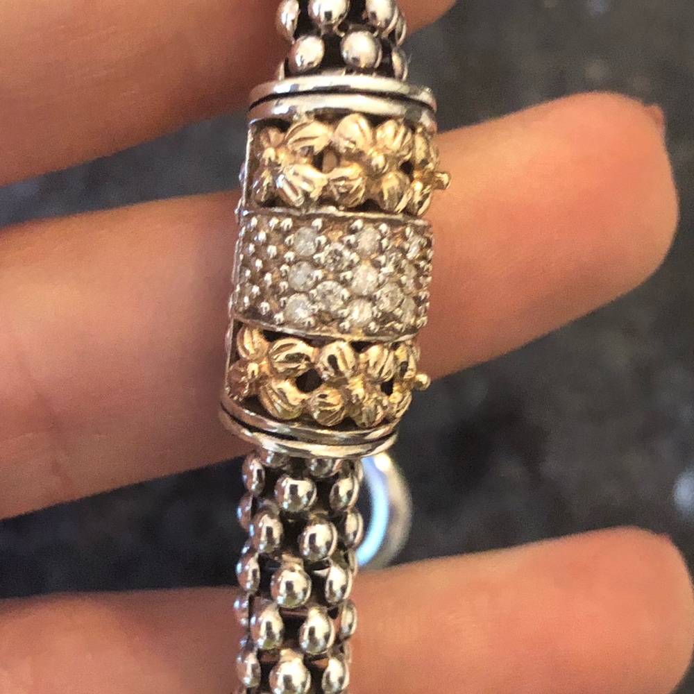 Gabrielle Bruni diamond gold and sterling bracelet PRICE FIRM - Picture 4 of 8